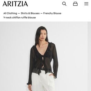 Aritzia Wilfred Frenchy Blouse
